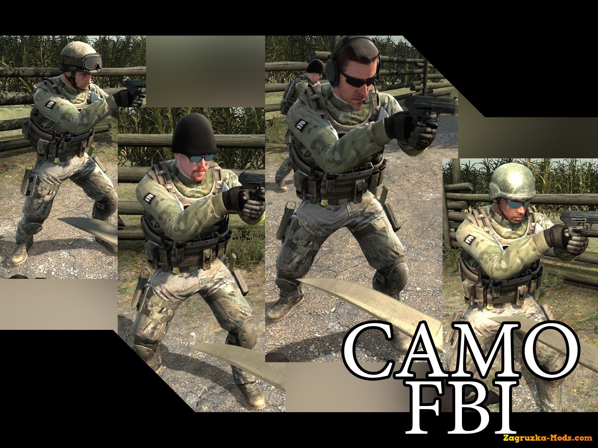 Camo Fbi Retexture For Cs Go Simulator Mods Ets 2 Ats Fs17