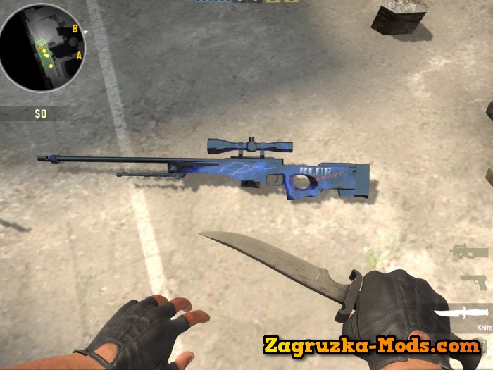 BLUE THUNDER AWP for CS:GP