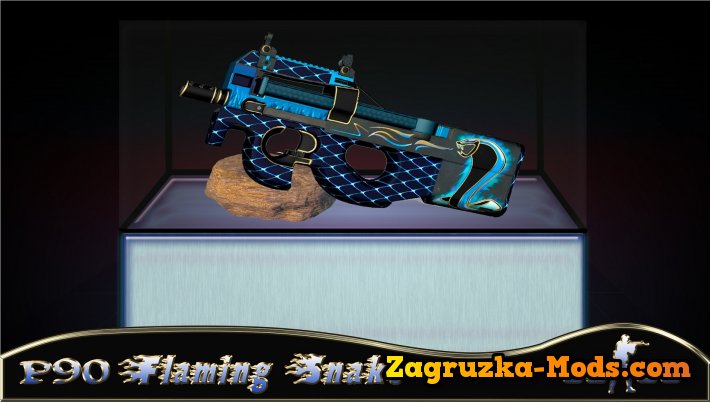 P90 Flaming Snake Skin for CS:GO