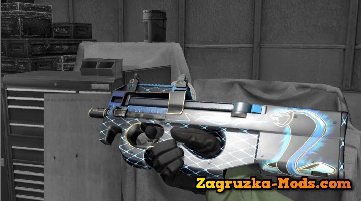 P90 Flaming Snake Skin for CS:GO