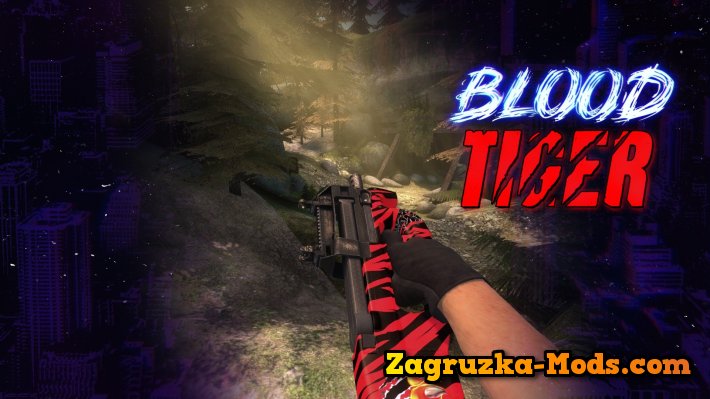 Skin P90 BLOOD Tiger for CS:GO