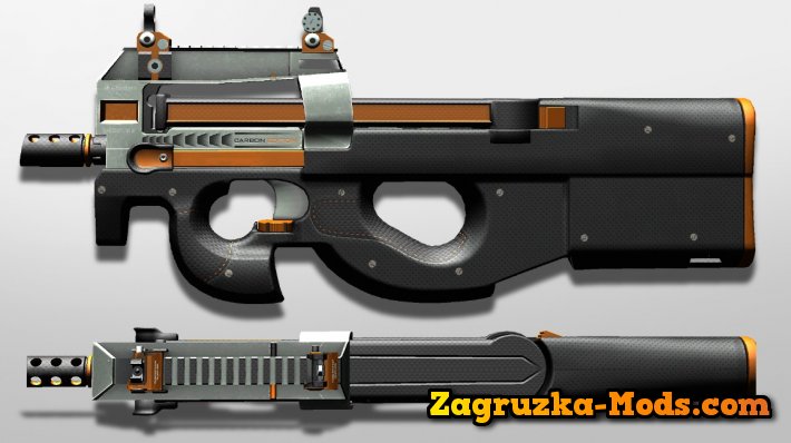Skin P90 C-6 Carbon Edition for CS:GO