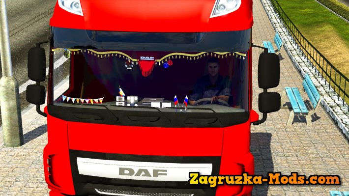 Interior with Accesories for DAF XF Euro 6 for ETS 2