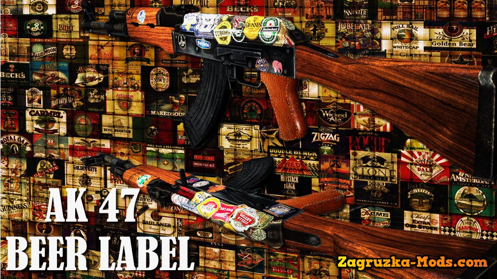 Skin AK 47 Beer Label for CS:GO