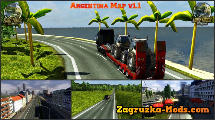 Argentina Map v1.1 by NinjaChef for ETS 2