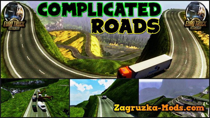 Complicated Roads Map v1.0 by AnimadoMP for ETS 2