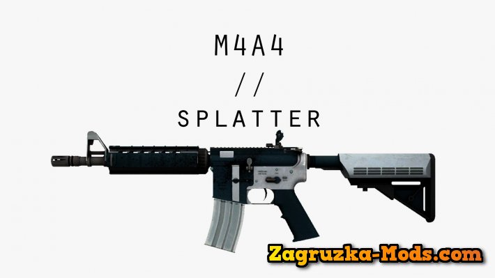 Skin M4A4 Splatter for CS:GO