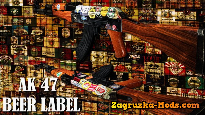 Skin AK 47 Beer Label for CS:GO