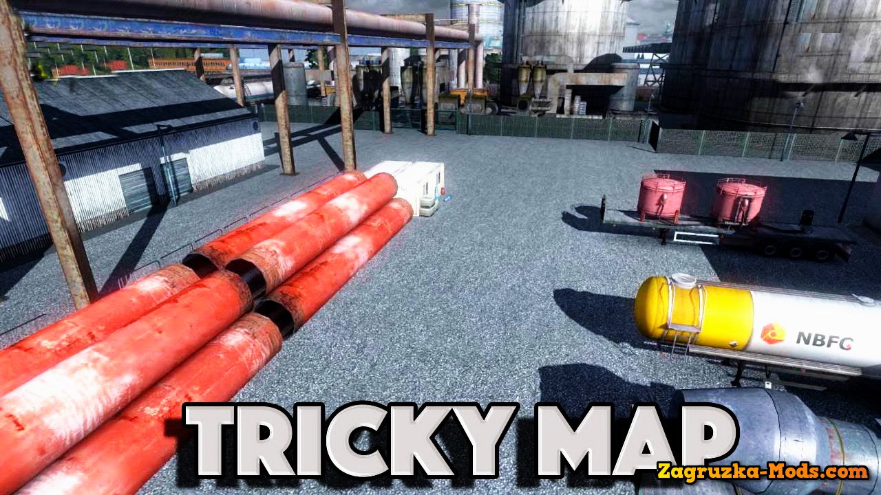 Tricky map v2.1 for ETS 2