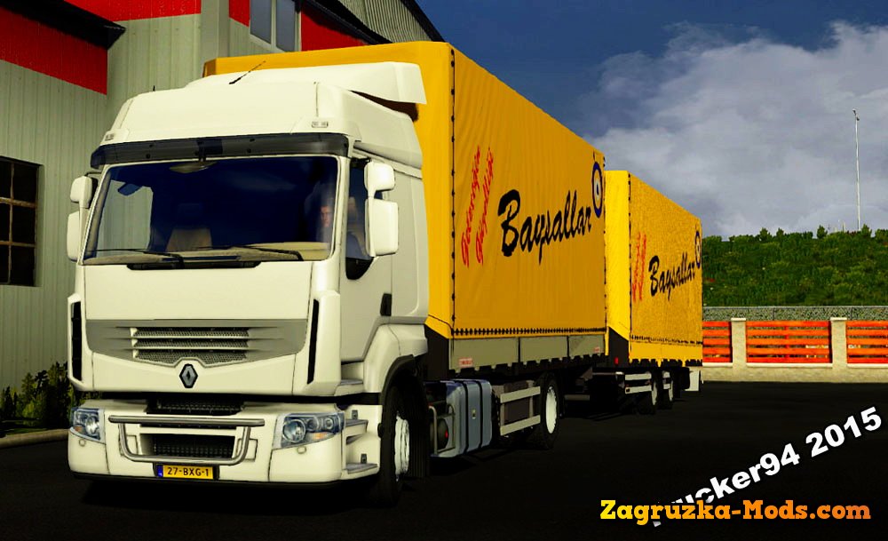 Renault Premium + Tandem Trailer v1.0 for ETS 2