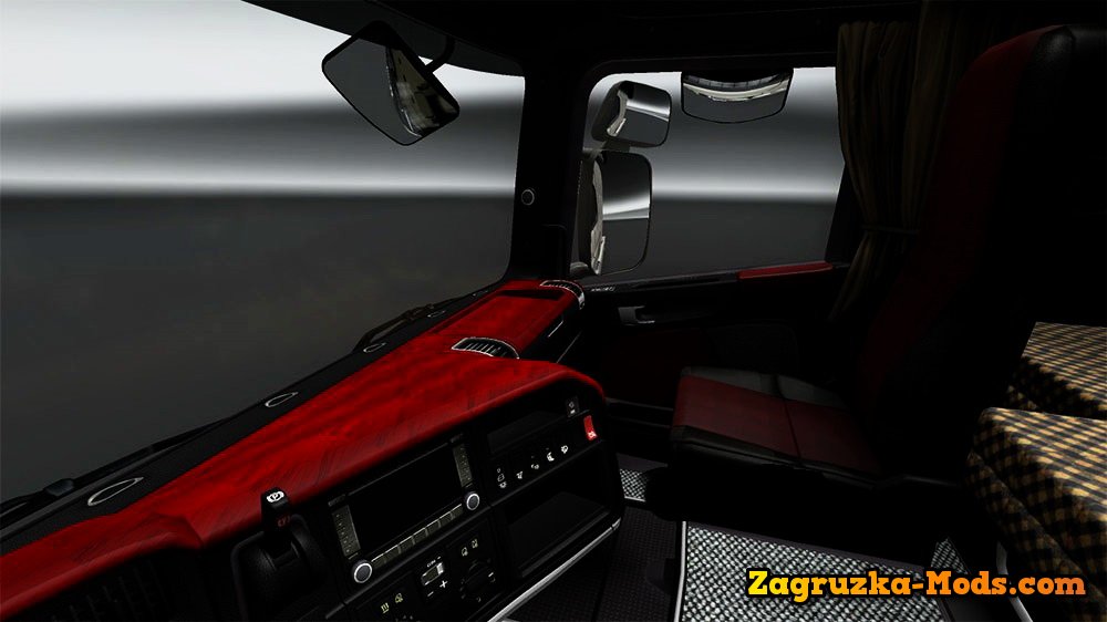 Scania R Black & Red Edition Interior v1.0 for ETS 2