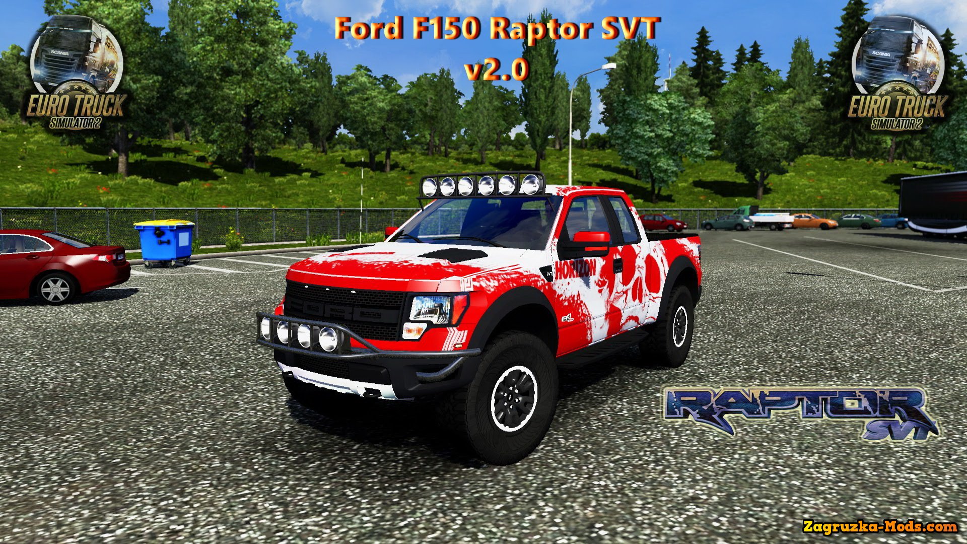 Ford F150 Raptor SVT + Interior v2.0 for ETS 2