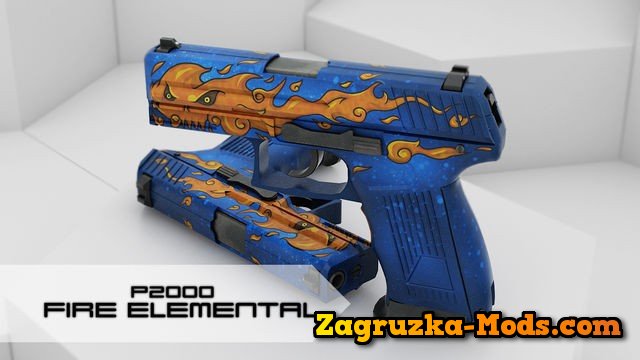 Skin P2000 Fire Elemental for CS:GO