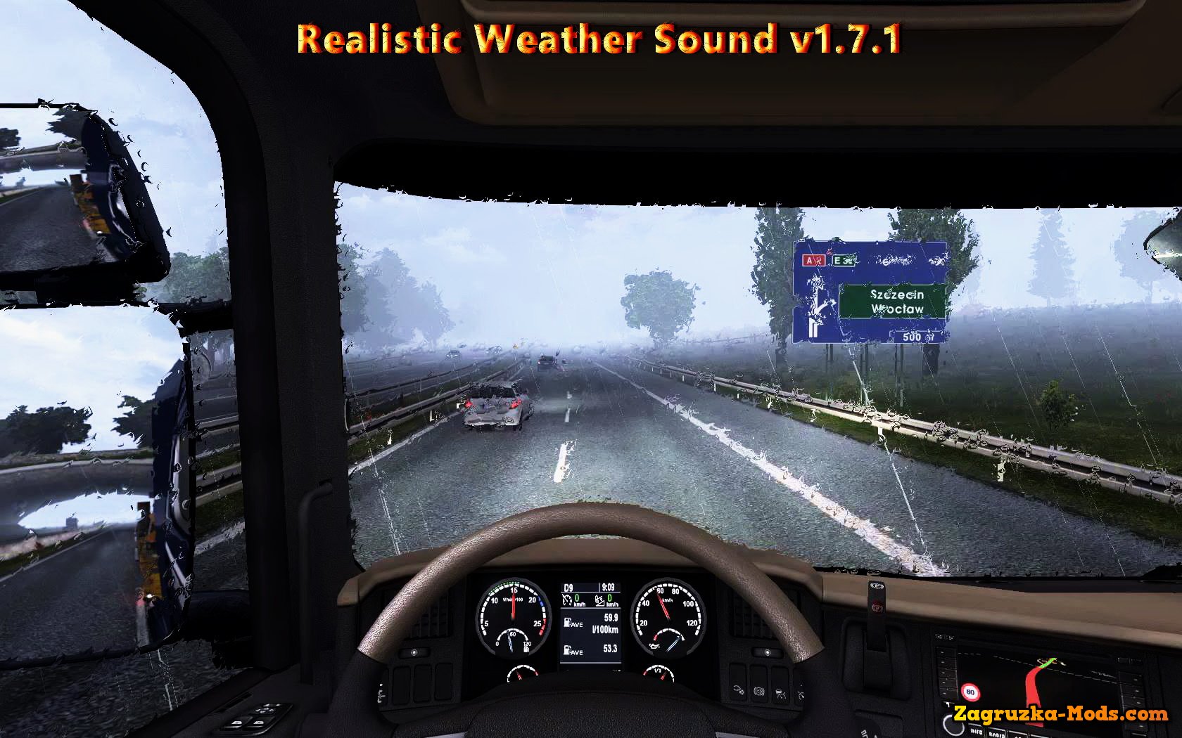 Realistic Weather Sound v1.7.2 by nIGhT-SoN for ETS 2