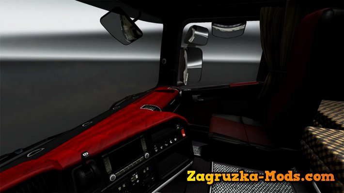 Scania R Black & Red Edition Interior v1.0 for ETS 2