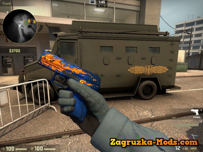 Skin P2000 Fire Elemental for CS:GO