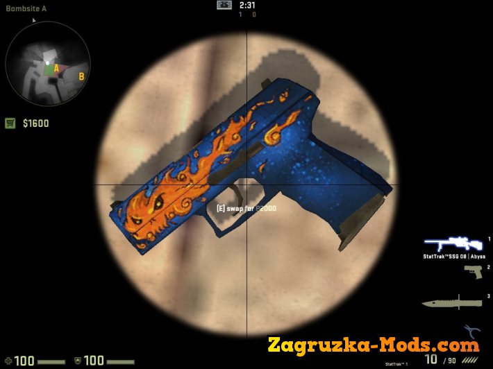 Skin P2000 Fire Elemental for CS:GO