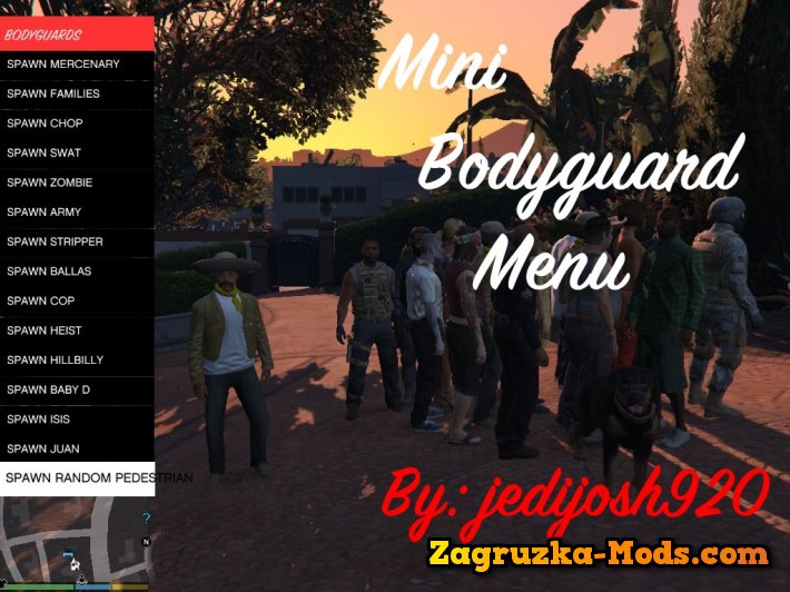 Mini Bodyguard Menu v1.0 for GTA 5