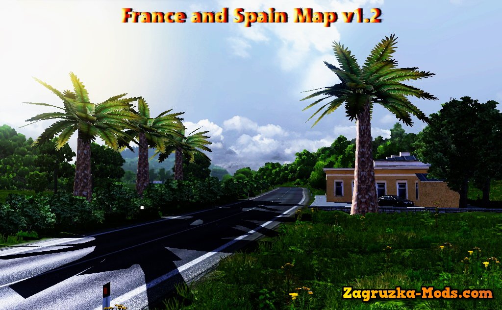 France and Spain Map v1.2 for ETS 2