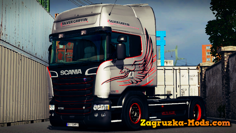 Silver Griffin Skin for Scania R + Scania Streamline for ETS 2