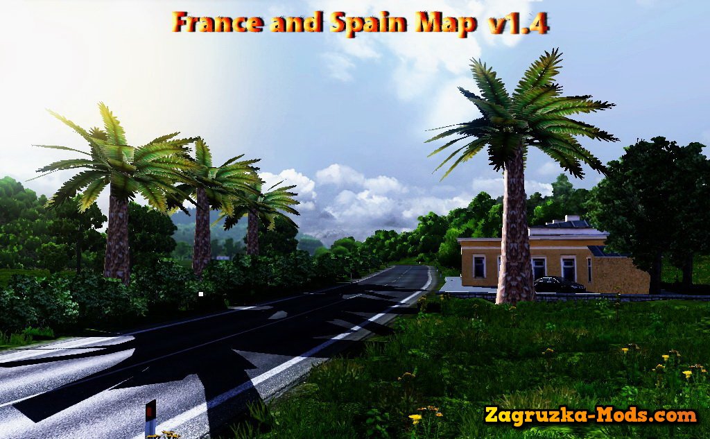 France and Spain Map v1.4 for ETS 2