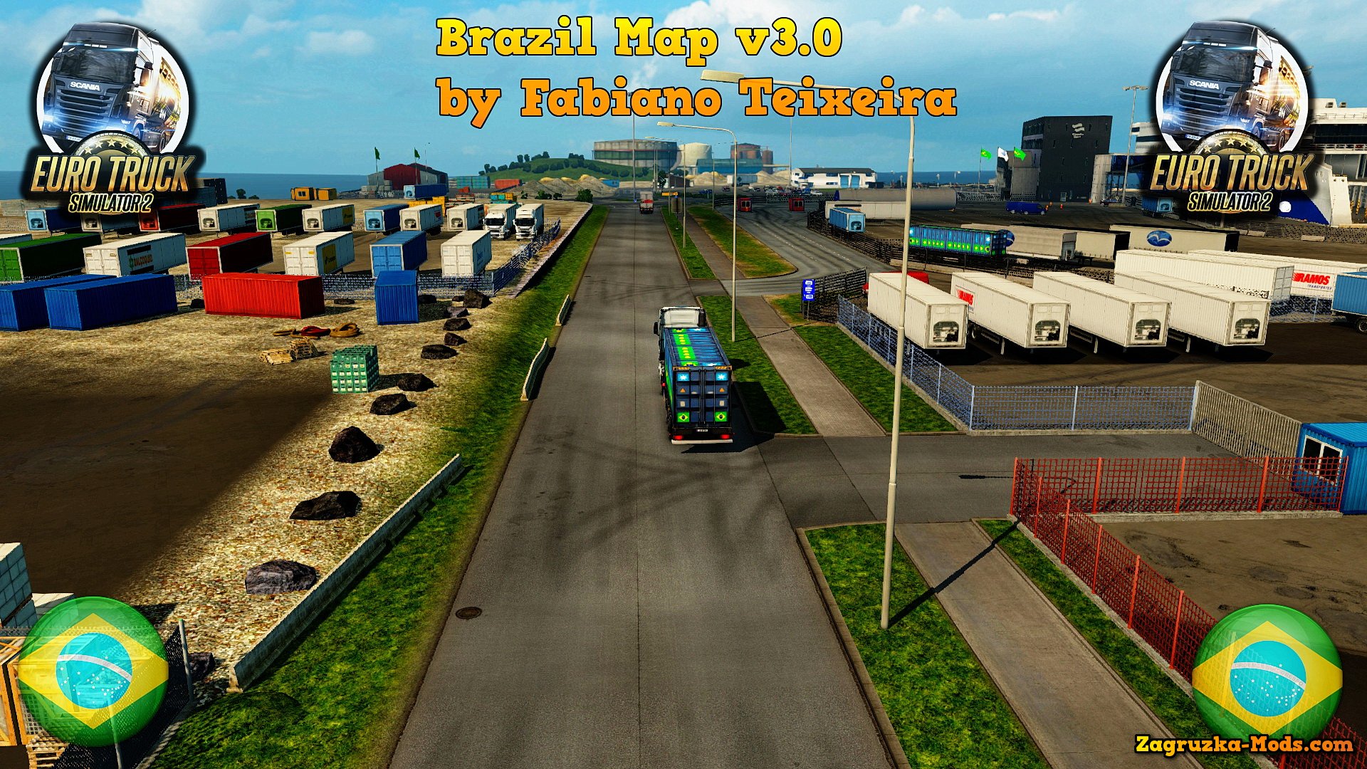 Brazil Map v3.0 by Fabiano Teixeira for ETS 2