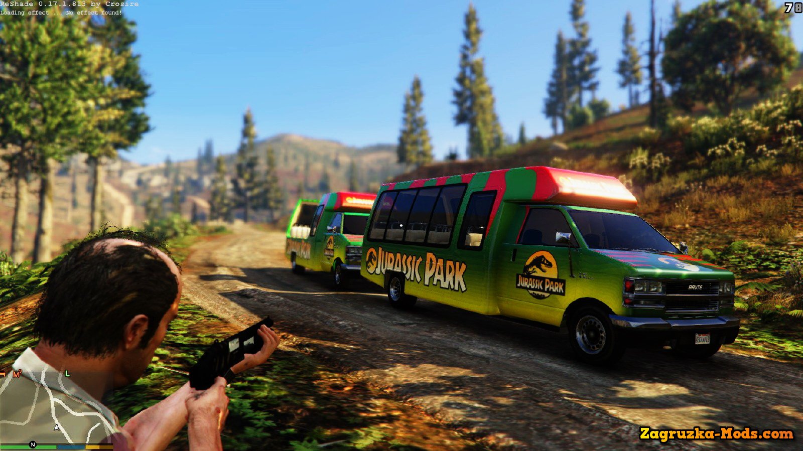 Jurassic Park Tour Bus v1.0 for GTA 5