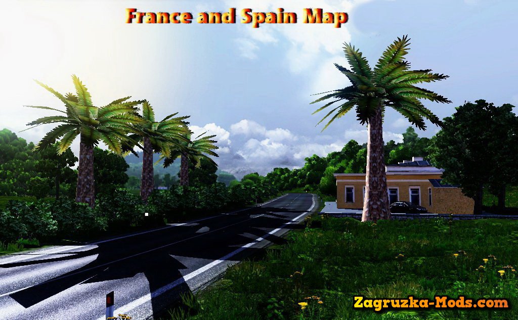 France and Spain Map v1.8 for ETS 2