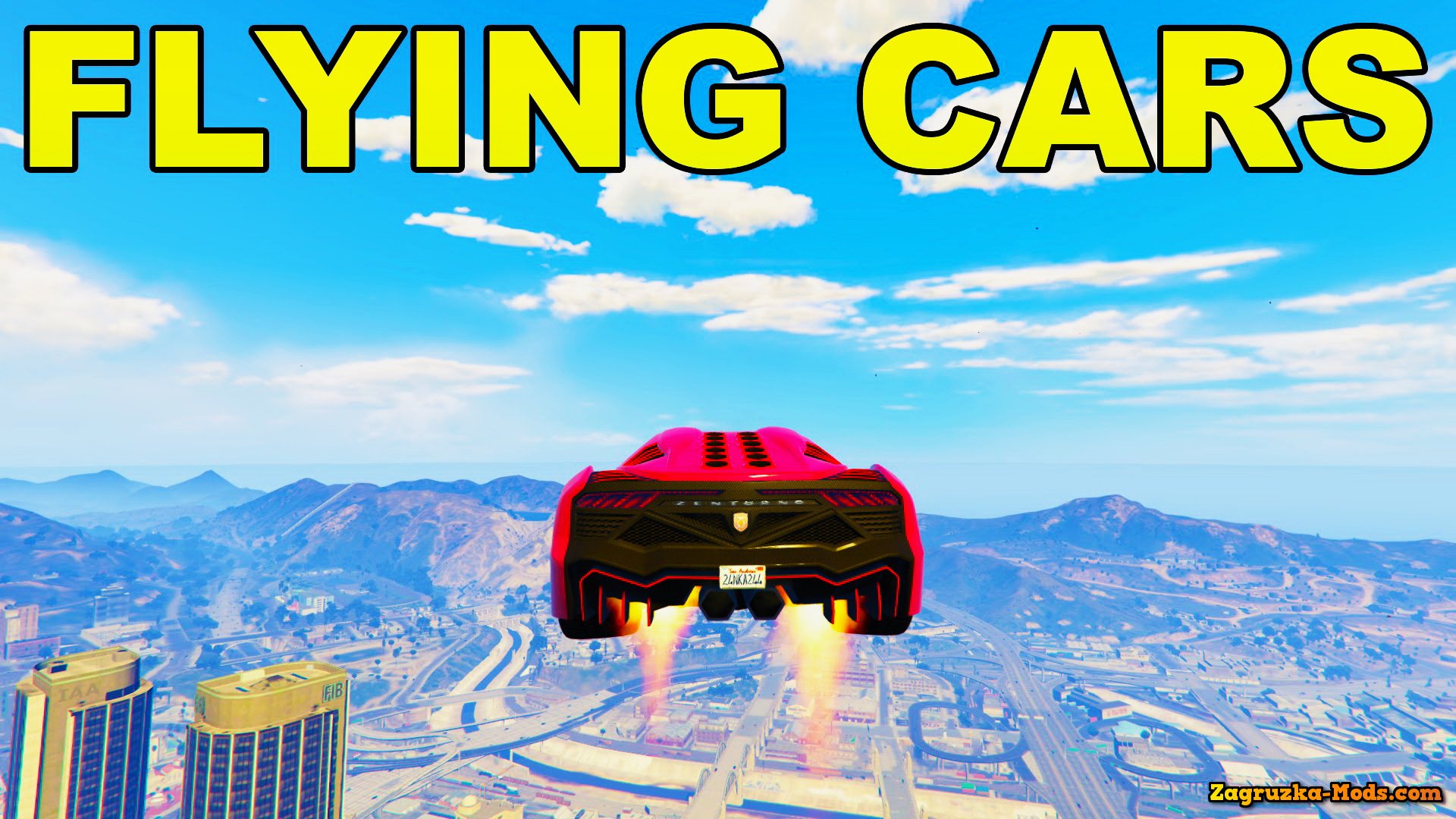 Flying Cars Mod v1.2 for GTA 5