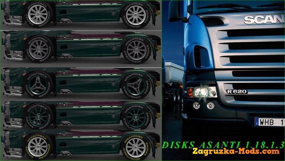 Tires & Rims Asanti v1.0 for ETS 2