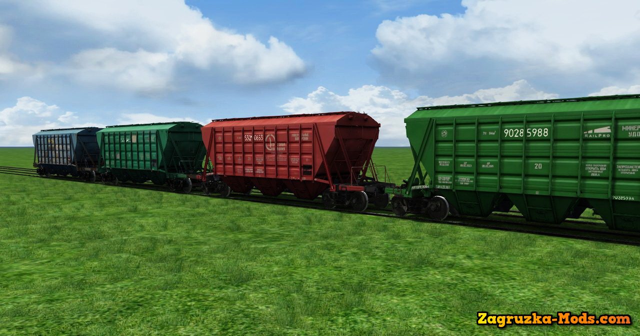 Wagons Hoppers 19-3054 v1.0 for Train Simulator 2015