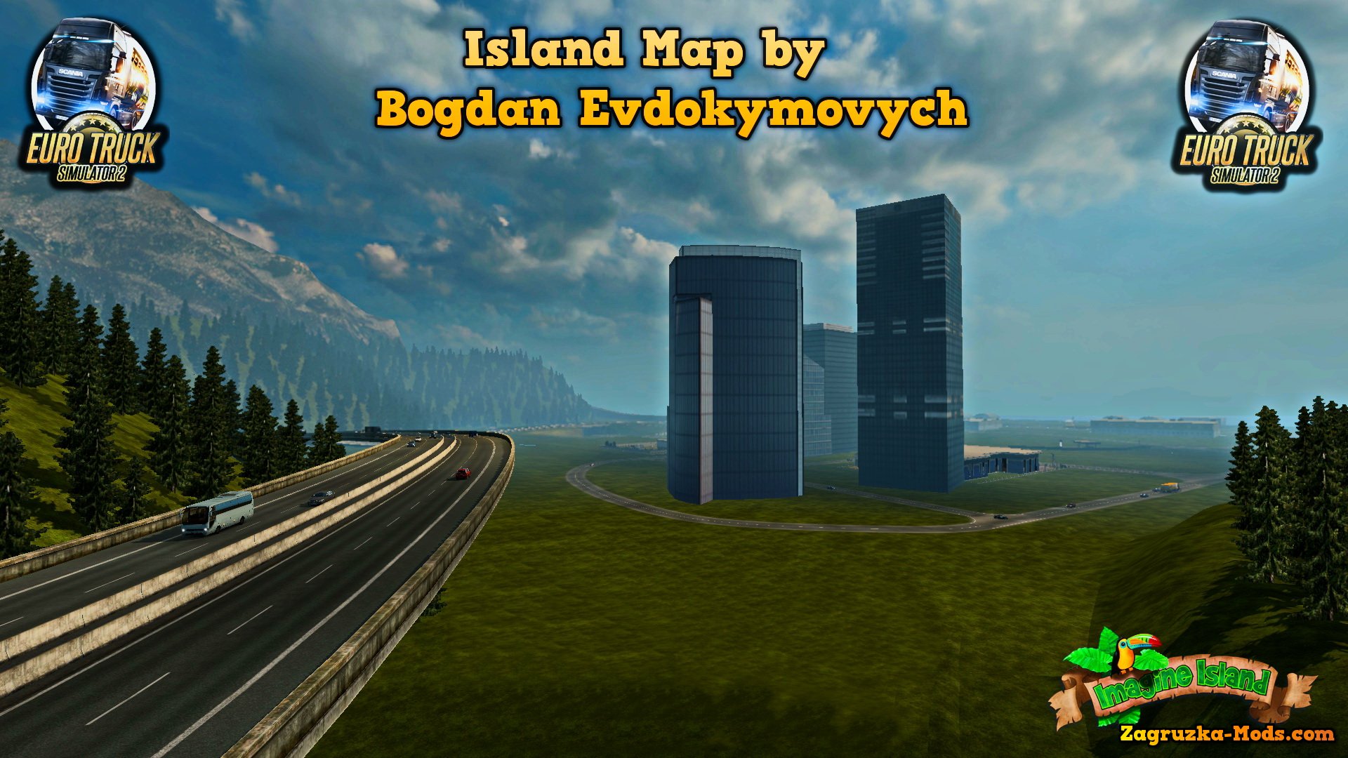 Island Map v1.0 by Bogdan Evdokymovych for ETS 2