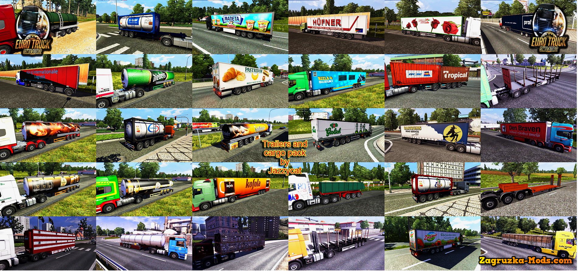 Trailers and Cargo Pack v3.7 by Jazzycat for ETS 2