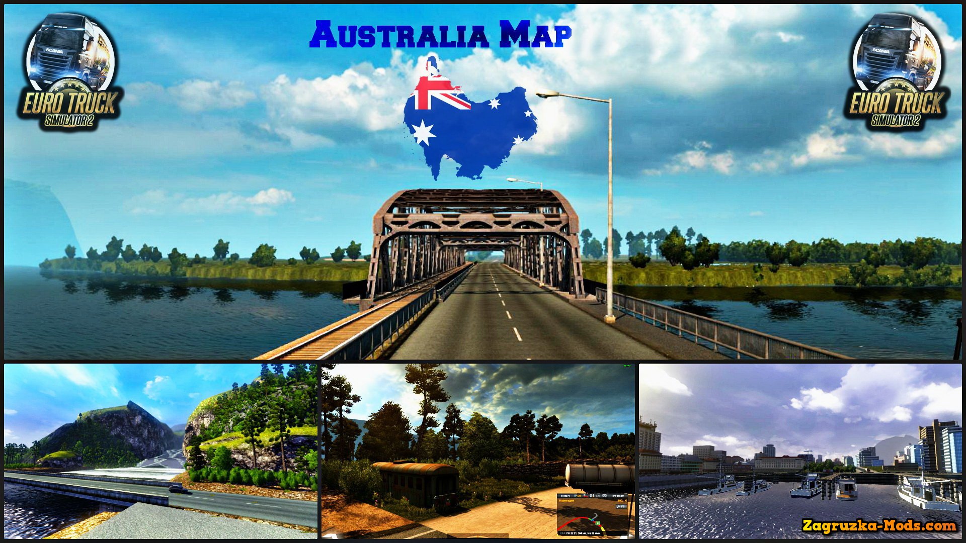 Australia (Tasmania ) Map v5.2 (1.22.x) for ETS 2