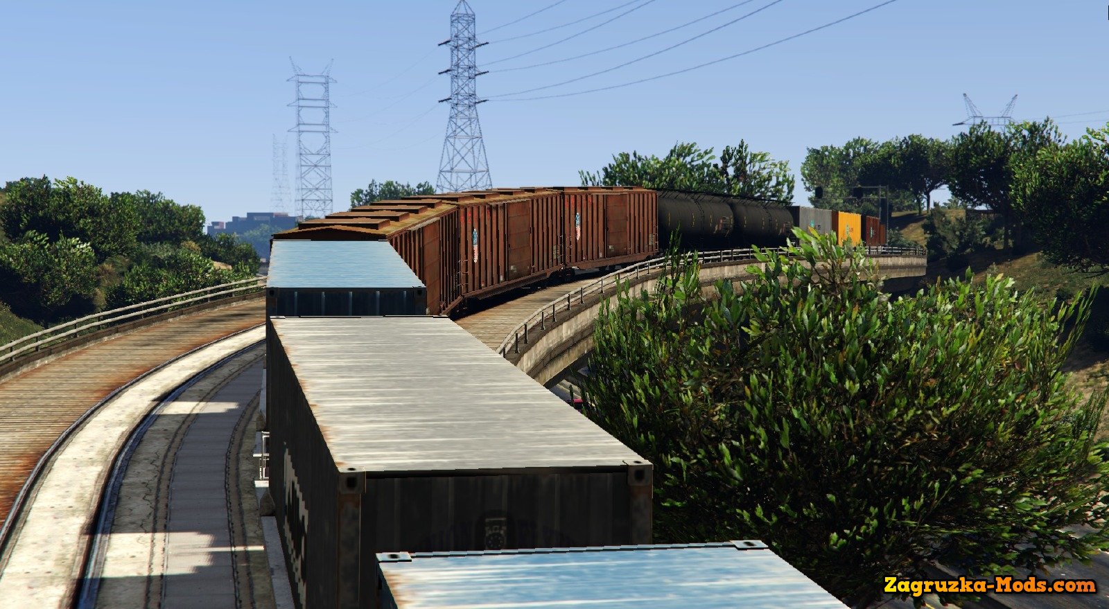 Improved freight train v3.5 for GTA 5 Improved freight train v3.5 for GTA 5