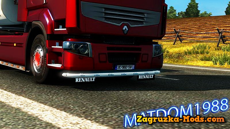 Lobar and Mudflaps Renault Premium v1.0 for ETS 2