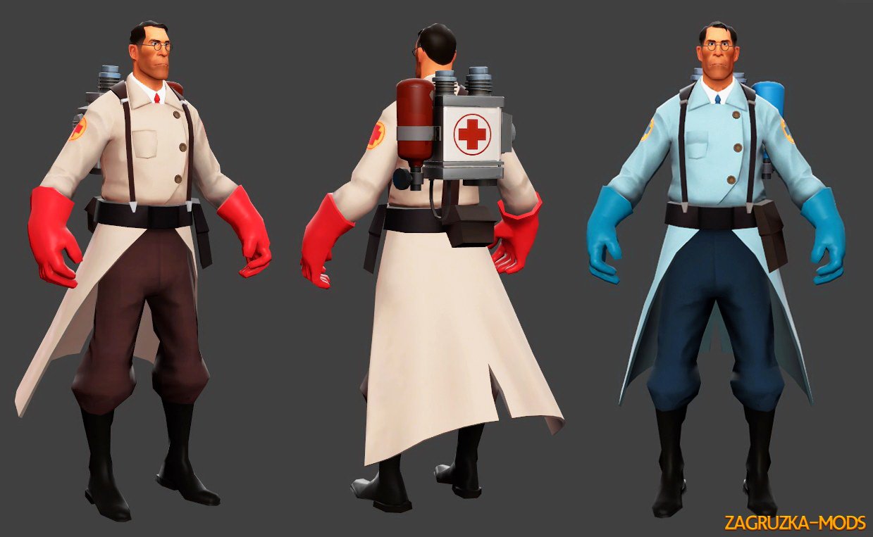 The Medic Skin from Team Fortress 2 for CS:GO