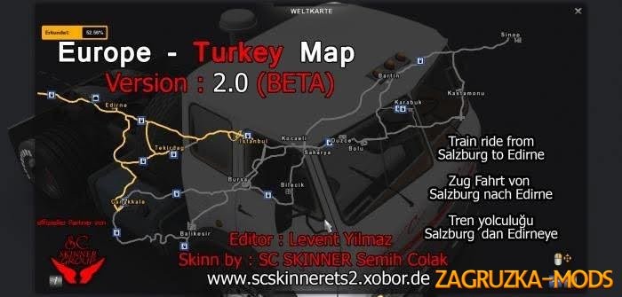 Turkey Map v2.1 for ETS 2
