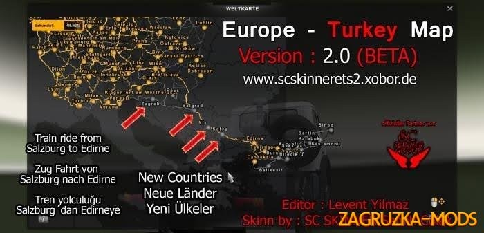 Turkey Map v2.1 for ETS 2