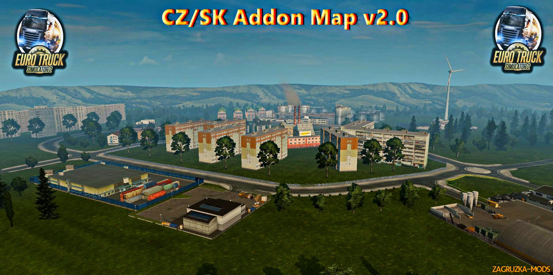 CZ/SK Addon Map v2.0 for ETS 2