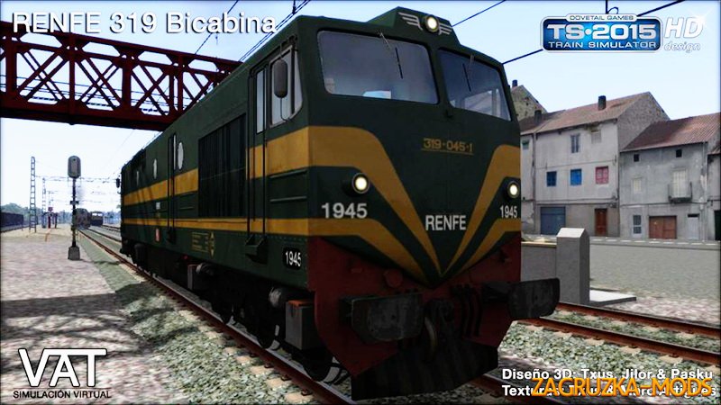 Diesel locomotive RENFE1900 Bicabina v1.0b for Train Simulator 2015