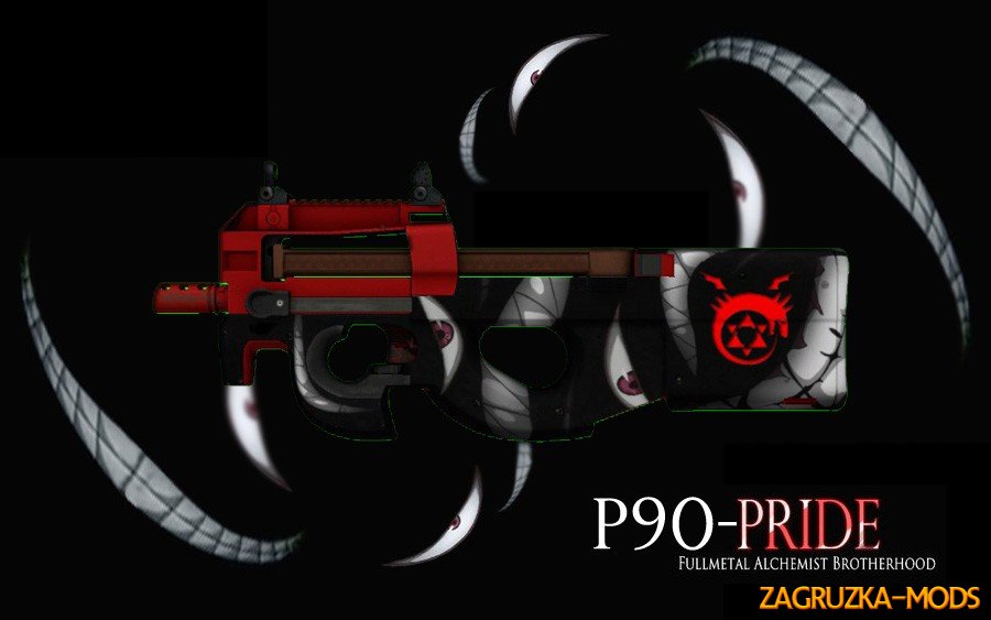 P90 Fullmetal Alchemist Brotherhood Skin for CS:GO