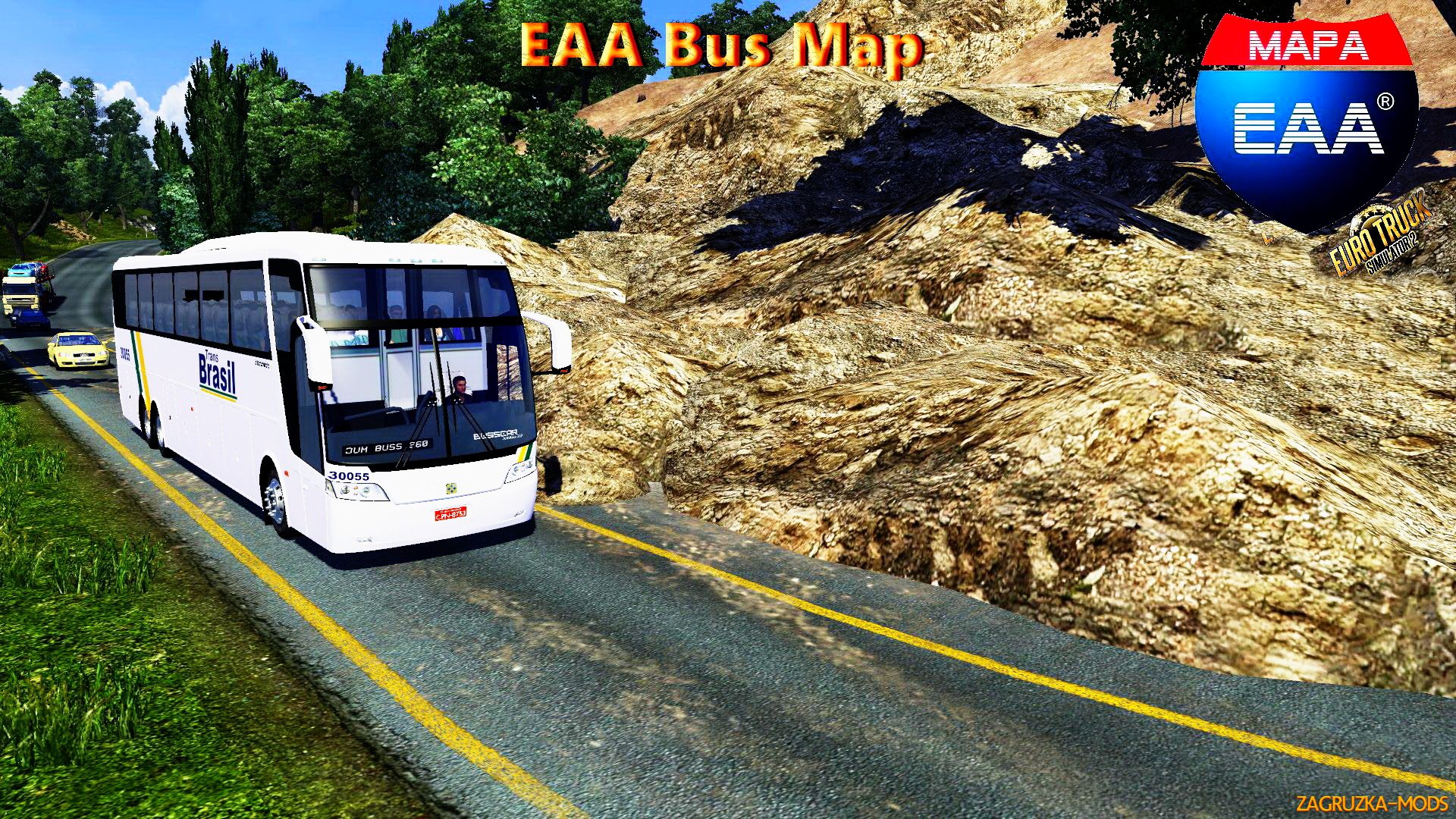 EAA Bus Map v1.7 for ETS 2