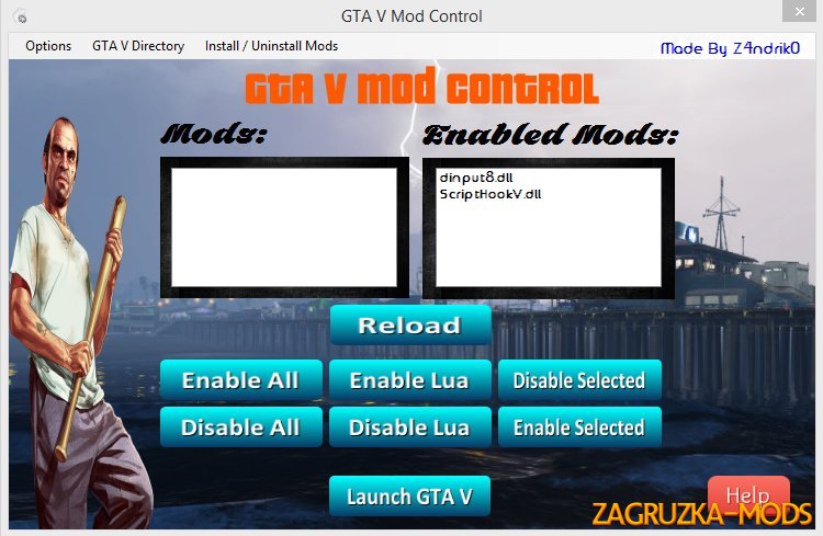 Simple Mod Control v2.1 for GTA 5