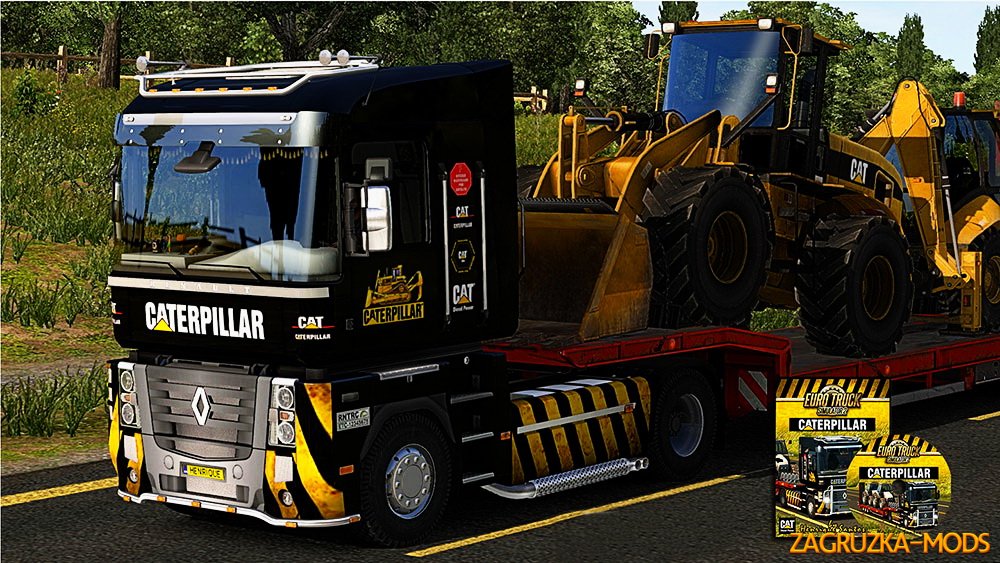 Renault Magnum Caterpillar Skin by HenriqueSantos for ETS 2