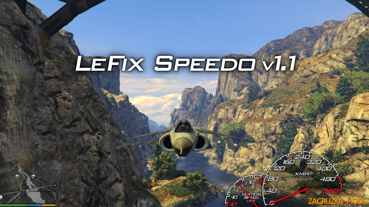 Speedometer v1.1 by LeFix for GTA 5 Speedometer v1.1 by LeFix for GTA 5