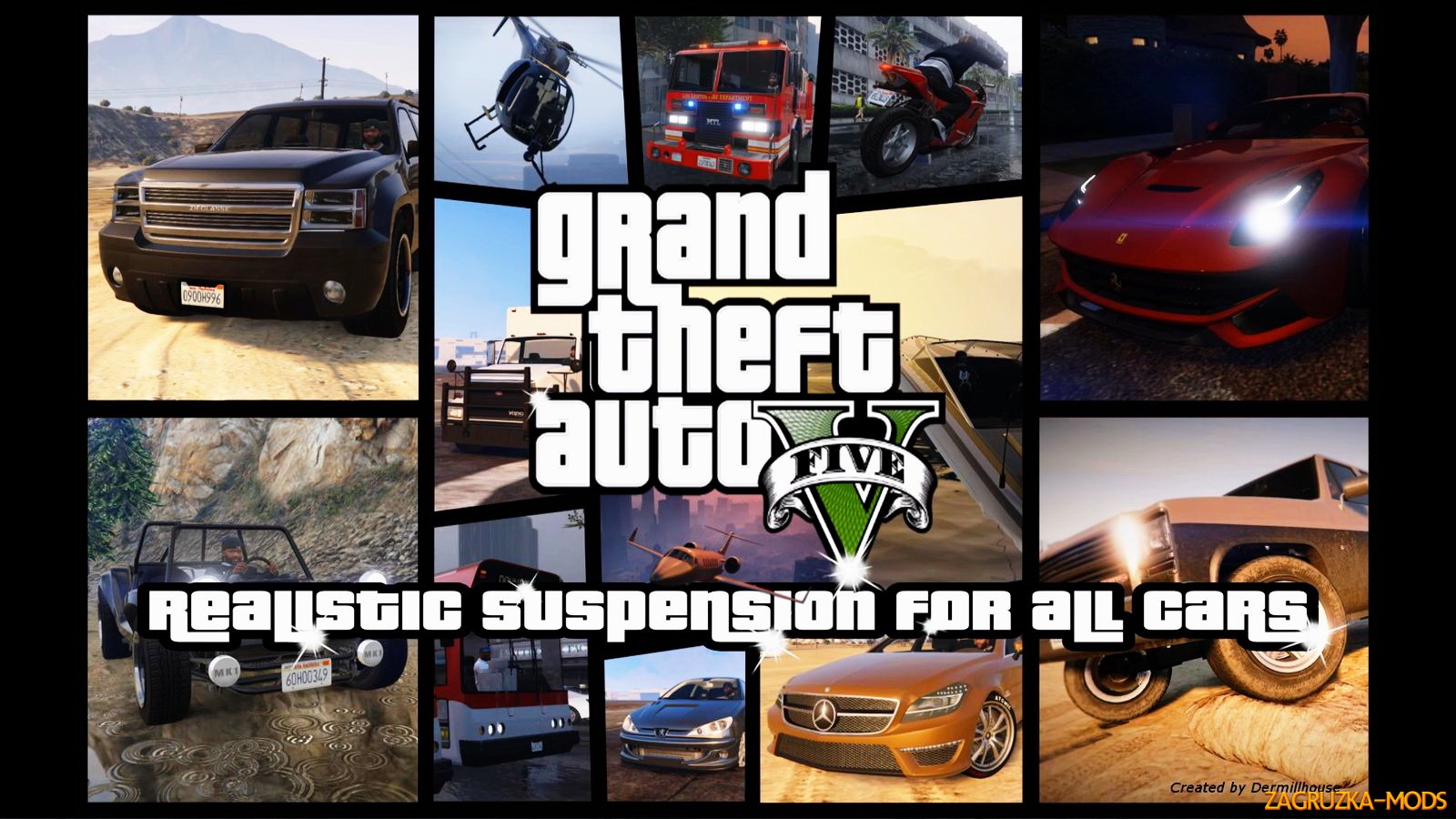 Realistic suspension for all Cars v1.9 for GTA 5