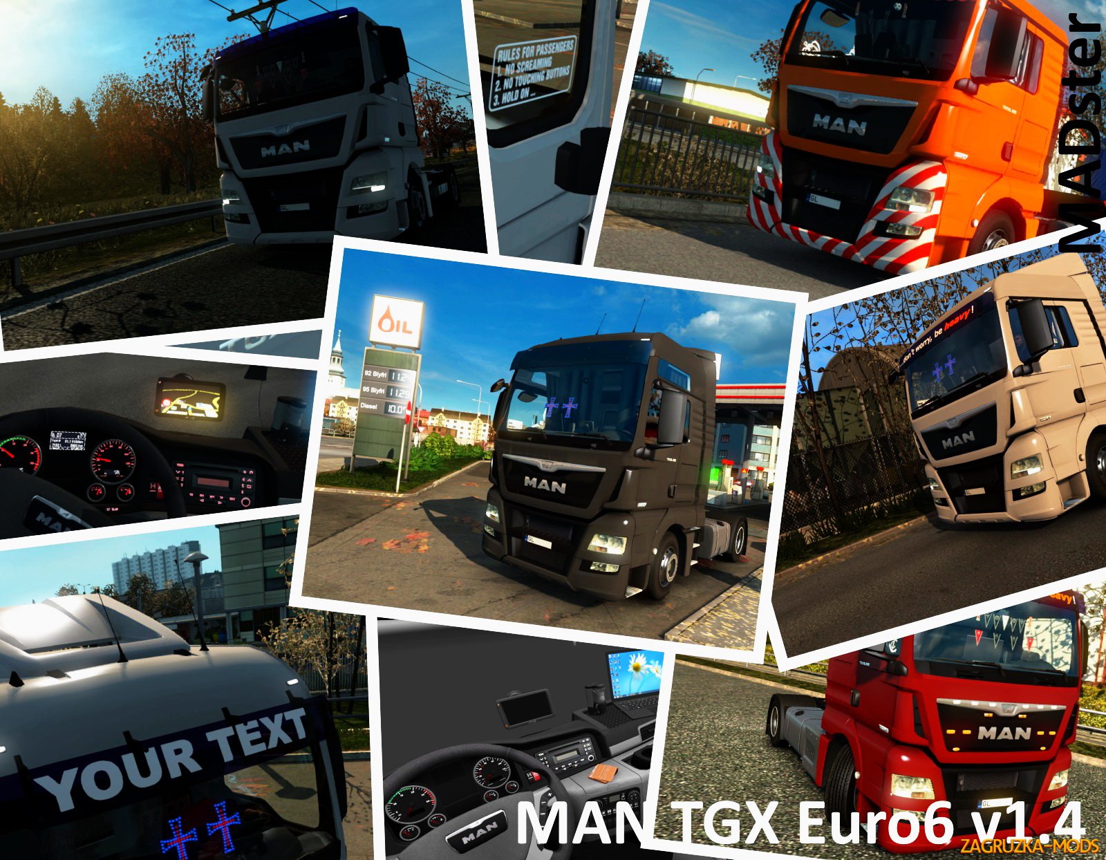 MAN TGX Euro 6 v1.4 by MADster for ETS 2