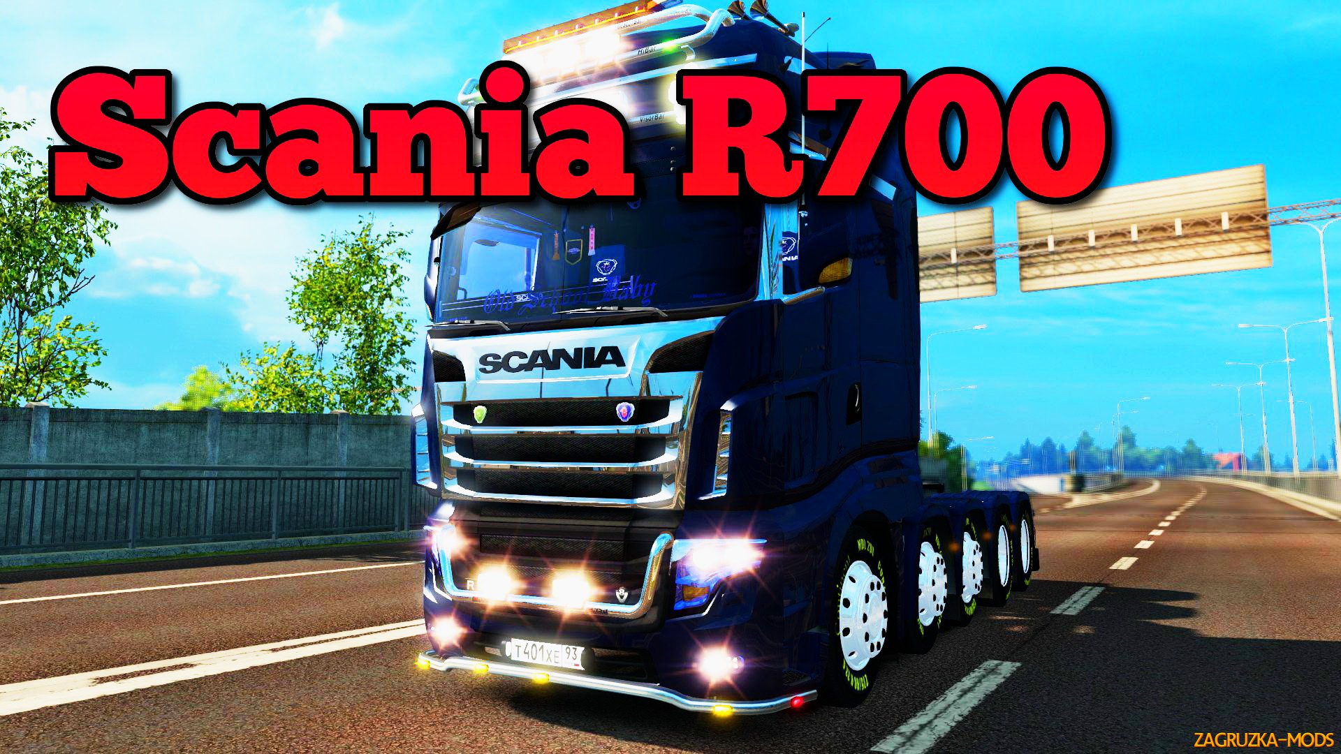 Scania R700 + Cabin Accessories v1.0 for ETS 2