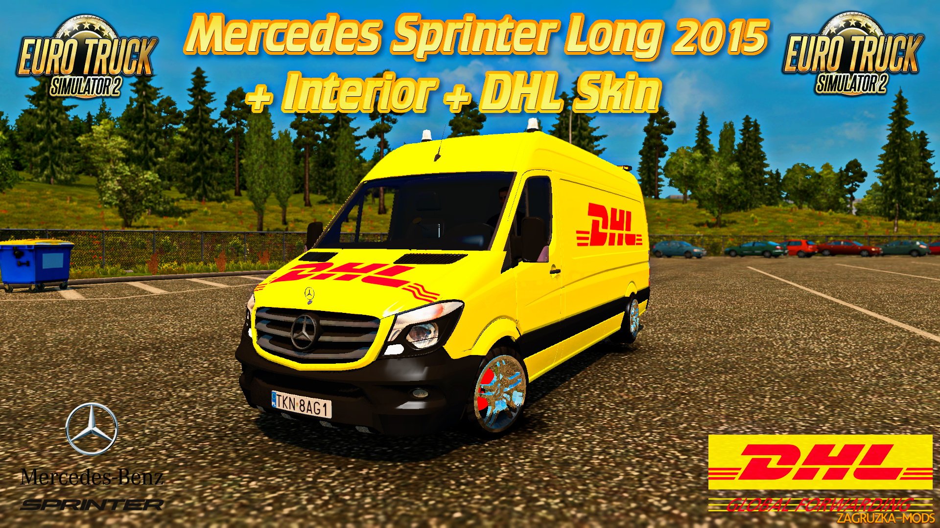 Mercedes Sprinter Long 2015 + Interior v0.9 (Beta) for ETS 2